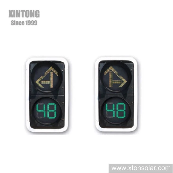 Xintong 200/300/400mm Intelligent LED Traffic Signal Light With Countdown Timer